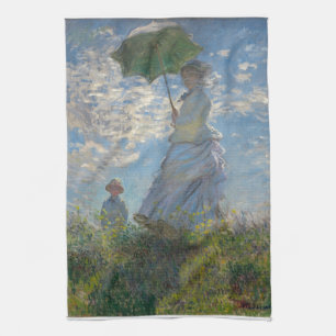 Claude Monet-Frau mit einem Sonnenschirm 1875 Handtuch