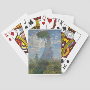 Claude Monet-Frau mit einem Sonnenschirm 1875 Spielkarten