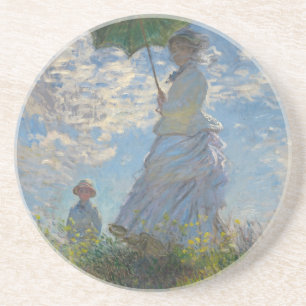 Claude Monet-Frau mit einem Sonnenschirm 1875 Untersetzer