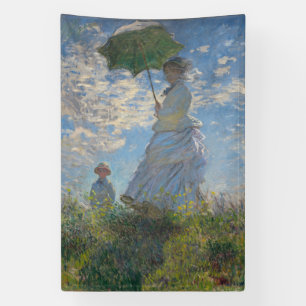 Claude Monet Frau mit einem Sonnenschirm Fine Art Banner