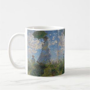 Claude Monet Frau mit einem Sonnenschirm Fine Art Kaffeetasse