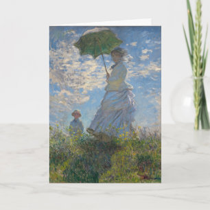 Claude Monet Frau mit einem Sonnenschirm Fine Art Karte