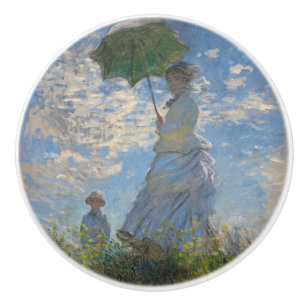 Claude Monet Frau mit einem Sonnenschirm Fine Art Keramikknauf