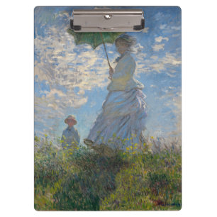 Claude Monet Frau mit einem Sonnenschirm Fine Art Klemmbrett