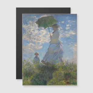 Claude Monet Frau mit einem Sonnenschirm Fine Art Magnetkarte