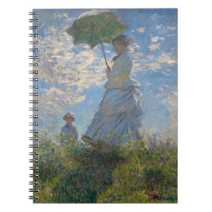 Claude Monet Frau mit einem Sonnenschirm Fine Art Notizblock