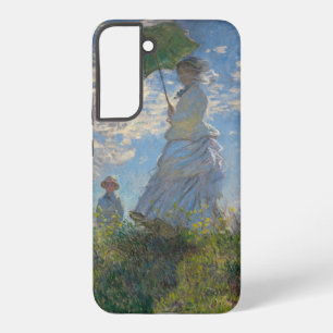 Claude Monet Frau mit einem Sonnenschirm Fine Art Samsung Galaxy Hülle