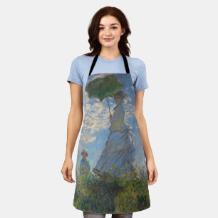 Claude Monet Frau mit einem Sonnenschirm Fine Art Schürze