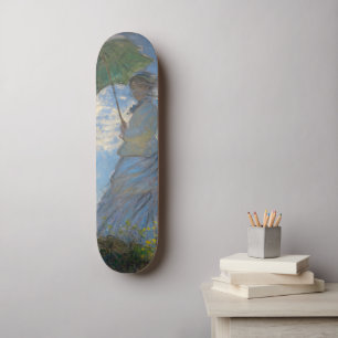 Claude Monet Frau mit einem Sonnenschirm Fine Art Skateboard