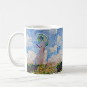 Claude Monet - Frau mit einem Sonnenschirm nach li Kaffeetasse