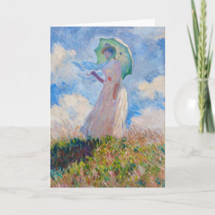 Claude Monet - Frau mit einem Sonnenschirm nach li Karte