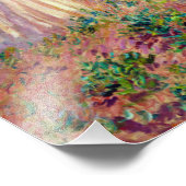 Claude Monet - Frau mit einer Reihe von Parasolen Fotodruck (Ecke)