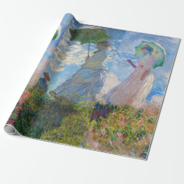 Claude Monet - Frau mit einer Reihe von Parasolen Geschenkpapier