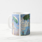 Claude Monet - Frau mit einer Reihe von Parasolen Kaffeetasse (Vorderseite Links)