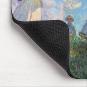 Claude Monet - Frau mit einer Reihe von Parasolen Mousepad (Ecke)
