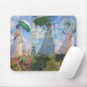 Claude Monet - Frau mit einer Reihe von Parasolen Mousepad (Mit Mouse)
