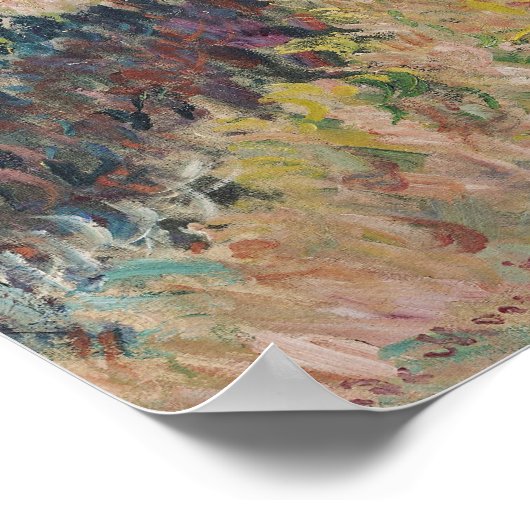 Claude Monet | Frau mit Parasol Links Poster (Ecke)