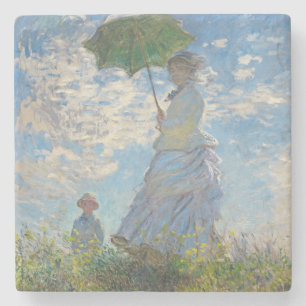 Claude Monet  Frau mit Parasol Steinuntersetzer