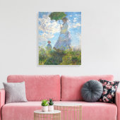 Claude Monet | Frau mit Sonnenschirm Leinwanddruck (Insitu (Wohnzimmer))