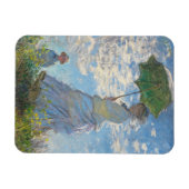 Claude Monet | Frau mit Sonnenschirm Magnet (Horizontal)
