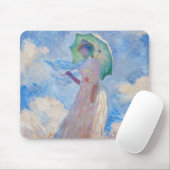 Claude Monet - Frau mit Sonnenschirm Mousepad (Mit Mouse)