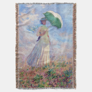 Claude Monet - Frau mit Sonnenschirm nach rechts Decke
