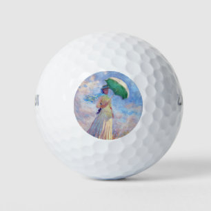 Claude Monet - Frau mit Sonnenschirm nach rechts Golfball
