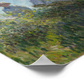 Claude Monet Frau mit Sonnenschirm Poster (Ecke)