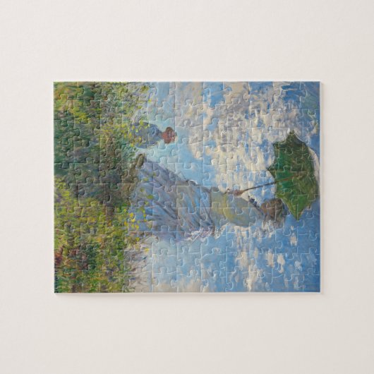 Claude Monet | Frau mit Sonnenschirm Puzzle (Horizontal)