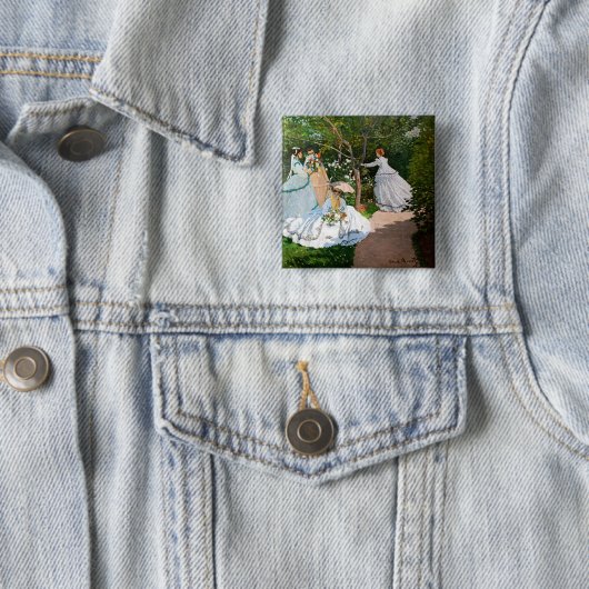 Claude Monet - Frauen im Garten Button (Beispiel)