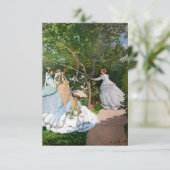 Claude Monet - Frauen im Garten Dankeskarte (Stehend Vorderseite)