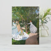Claude Monet - Frauen im Garten Einladung (Stehend Vorderseite)