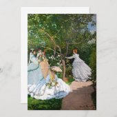 Claude Monet - Frauen im Garten Einladung (Vorne/Hinten)