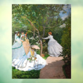 Claude Monet - Frauen im Garten Fensteraufkleber (Blatt 3)