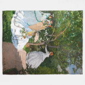 Claude Monet - Frauen im Garten Fleecedecke (Vorderseite (Horizontal))