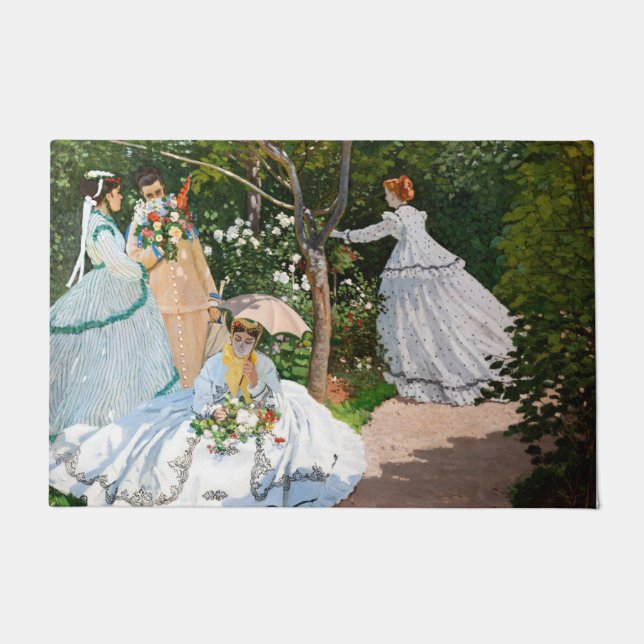 Claude Monet - Frauen im Garten Fußmatte (Vorderseite)