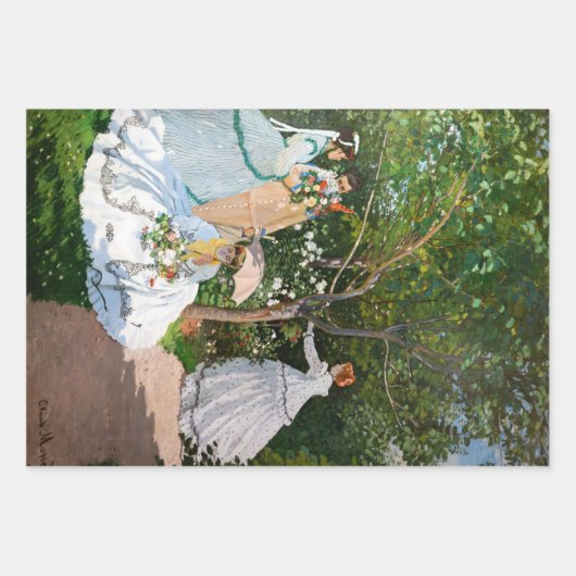 Claude Monet - Frauen im Garten Geschenkpapier Set (Vorderseite 3)
