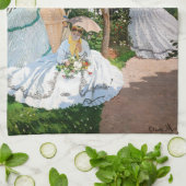 Claude Monet - Frauen im Garten Geschirrtuch (Gefaltet)