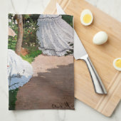 Claude Monet - Frauen im Garten Geschirrtuch (Viertel Falte)