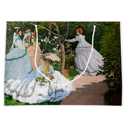 Claude Monet - Frauen im Garten Große Geschenktüte (Vorderseite)