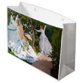 Claude Monet - Frauen im Garten Große Geschenktüte (Rückseite Schrägansicht)