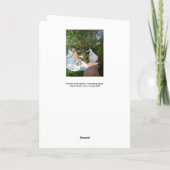 Claude Monet - Frauen im Garten Karte (Rückseite)