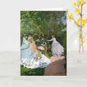 Claude Monet - Frauen im Garten Karte (Gelbe Blume)