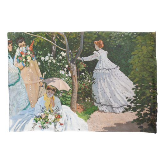 Claude Monet - Frauen im Garten Kissenbezug (Vorderseite)