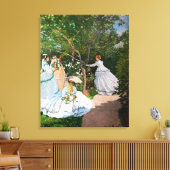 Claude Monet - Frauen im Garten Leinwanddruck (Insitu (Wohnzimmer))