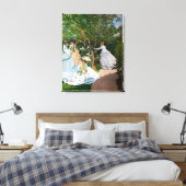 Claude Monet - Frauen im Garten Leinwanddruck (Insitu (Schlafzimmer))