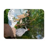 Claude Monet - Frauen im Garten Magnet (Horizontal)