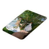 Claude Monet - Frauen im Garten Magnet (Linke Seite)