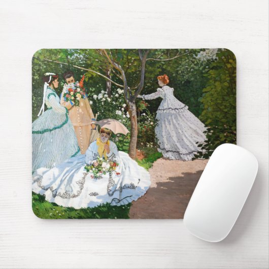 Claude Monet - Frauen im Garten Mousepad (Mit Mouse)