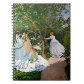 Claude Monet - Frauen im Garten Notizblock (Vorderseite)